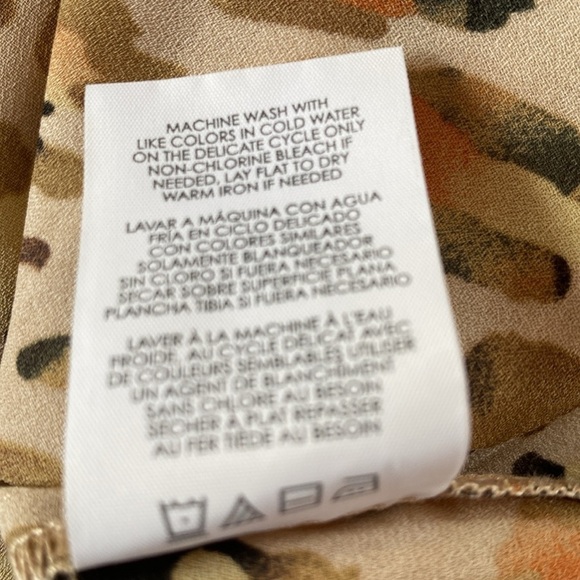 CAbi Animal Print Leopard Silky Cami Tank Top Tan Black Gold Size SMALL - Picture 9 of 9